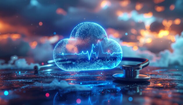Heartbeat in the Cloud: Symbolizing Digital Healthcare and Medical Innovation