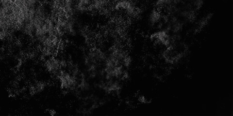 Black with dark gray texture background. Freeze motion of white particles. Black with dark gray texture background. black concrete wall background. Dark cement wall in retro concept.
