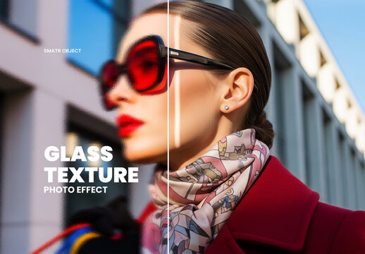 Glass Texture Photo Effect