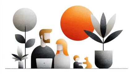 Couple finds tranquility, sharing a quiet moment on park bench amidst lush greenery