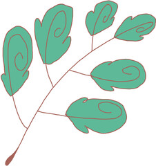 vector illustration of a leaf