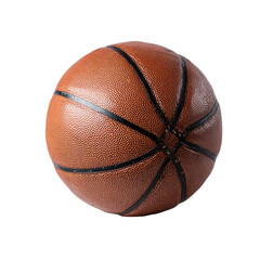 Close-up of a brown leather basketball (2)