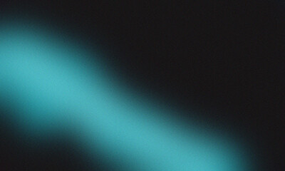 Abstract teal light streak on dark background creates a soft and modern visual effect design element