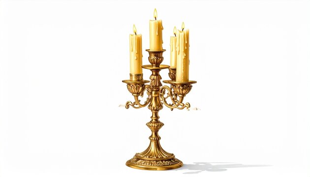 candlestick and candle