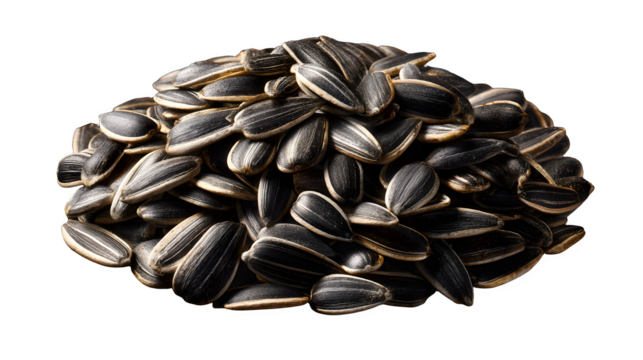 Delicious, crunchy sunflower seeds pile, perfect for healthy snacking and culinary inspiration, ready to elevate your content.