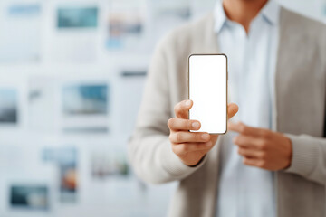スマートフォンと情報社会の象徴的イメージ