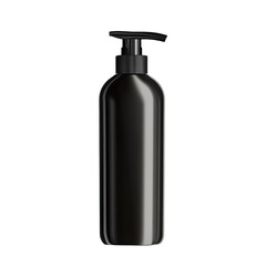 Fototapeta premium Elegant Black Pump Bottle for Cosmetics and Shampoo