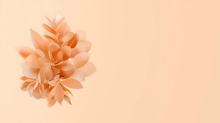 Obraz premium Bouquet of warm leaves Pastel nature