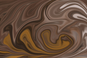 Abstract Swirl Background Brown Gold and Beige Marble Texture for Design Projects