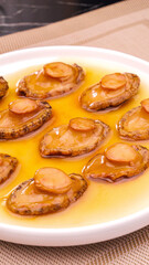 Braised Dried Abalone in Savory Sauce - Premium Chinese Seafood Delicacy