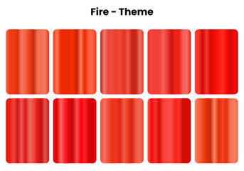 Blazing fire gradients with passionate intensity, Flame colors for energetic design projects, Burning energy meets primal power