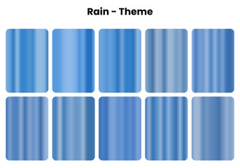 Refreshing rain gradients with cleansing purity, Water droplet colors for natural design themes, Gentle precipitation meets peaceful serenity
