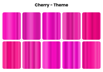 Vibrant cherry gradients with fruity freshness, Red berry colors for playful design projects, Sweet tartness meets bold visual impact