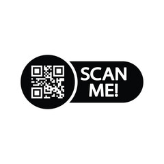 scan me icon vector qr code and phone sign scanning