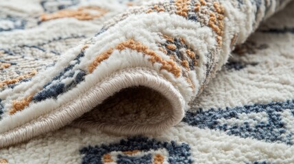 colorful and comfy rug in the modern living room