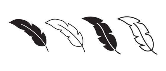 feather icons set. in different styles isolated on white background.