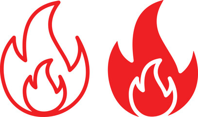 fire, flames, hot, burning, heat, energy, power, danger, red, orange, abstract, icon, symbol