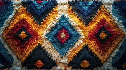 close-up traditional carpet