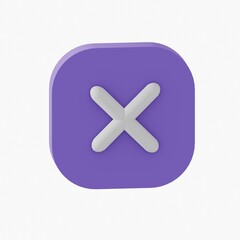 Obraz premium vector illustration of a cross icon on blue background