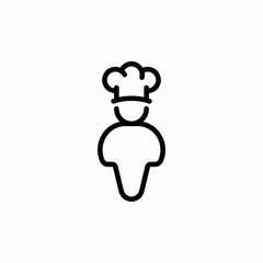 chief cook icon sign vector