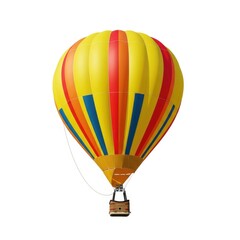 Obraz premium Vibrant hot air balloon ready for ascent capturing the imagination with bright colors
