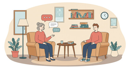 therapist and patient in a therapy session