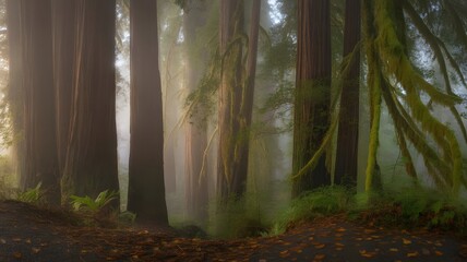 morning in the forest