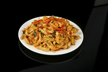 Cantonese Hand-Fried Beef Rice Vermicelli Noodles Traditional Chinese Cuisine