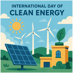 Obraz premium International Day of Clean Energy 3.eps