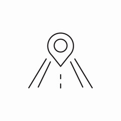 navigation location icon sign vector