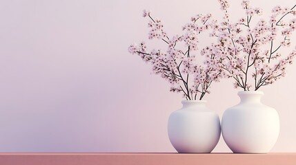 A beautiful pink rose bouquet in a vase highlights the floral beauty of spring blossom