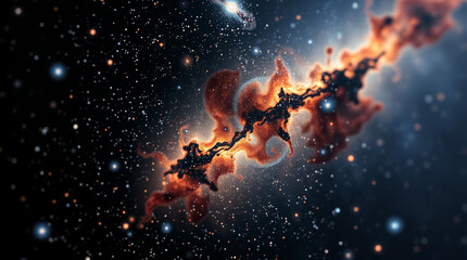 fiery explosion background