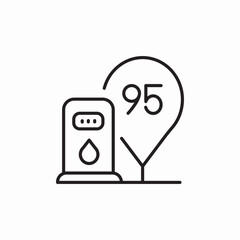 petrol gas station icon sign vector © Namig