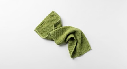 Olive green folded cloth