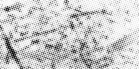 halfton pattern dot background texture overlay grunge distress linear vector. modern style