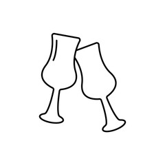 Icon a Stemware, isolated against a clean background.