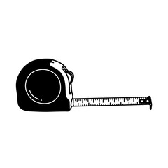 measuring tape isolated on white