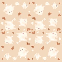 Dog cutie Shameless pattern 