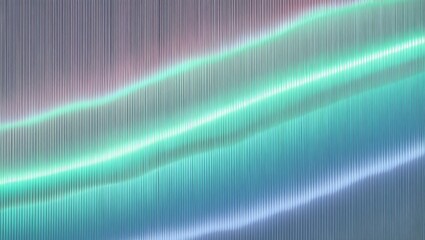Abstract vertical lines of light in vibrant green blue and pink hues create a dynamic and energetic background pattern