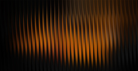 Abstract background with vertical lines and orange glow © Over View