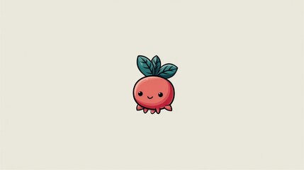 Cute cartoon berry illustration