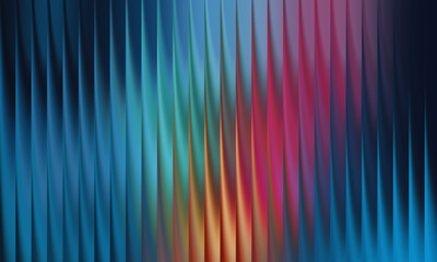 Abstract background with vertical pleats in blue and pink hues