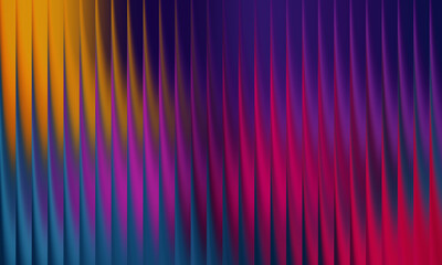 Abstract background with vertical pleats and mixed color gradient