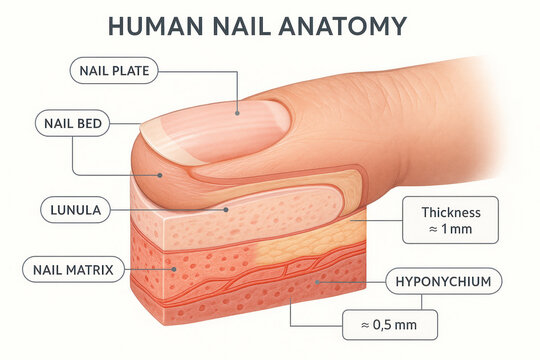 Human Nail Anatomy Diagram