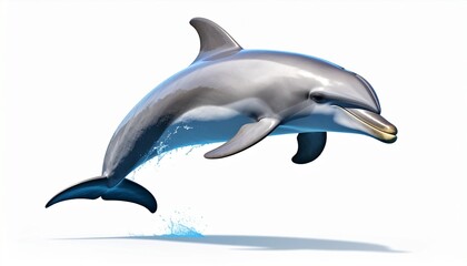 Fototapeta premium dolphin jumping isolated on white