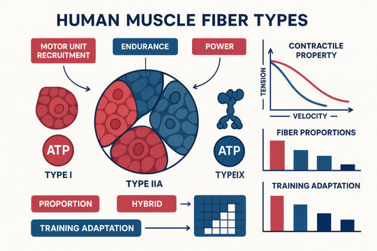 Human Muscle Fiber Type Diagram