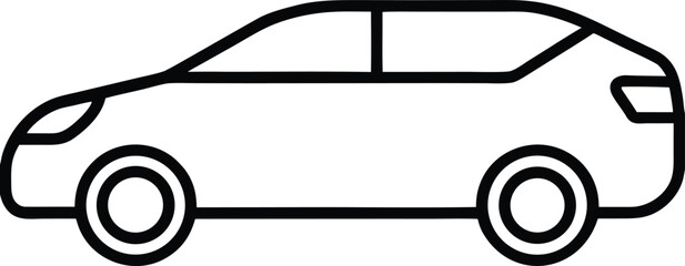 car outline icon organized in horizontal sequence.
