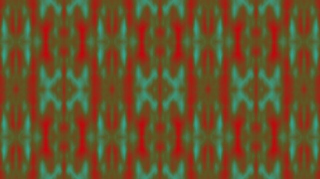 Abstract green and red pattern moving with blur effect.