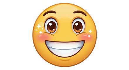 Fototapeta premium Smiling emoji face