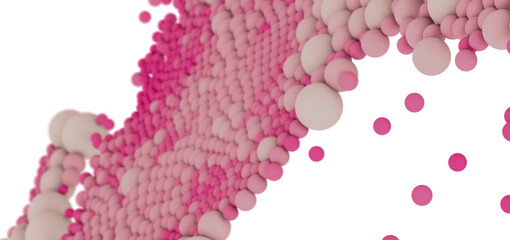 Abstract background with pink and beige spheres. Perfect for presentations or websites.